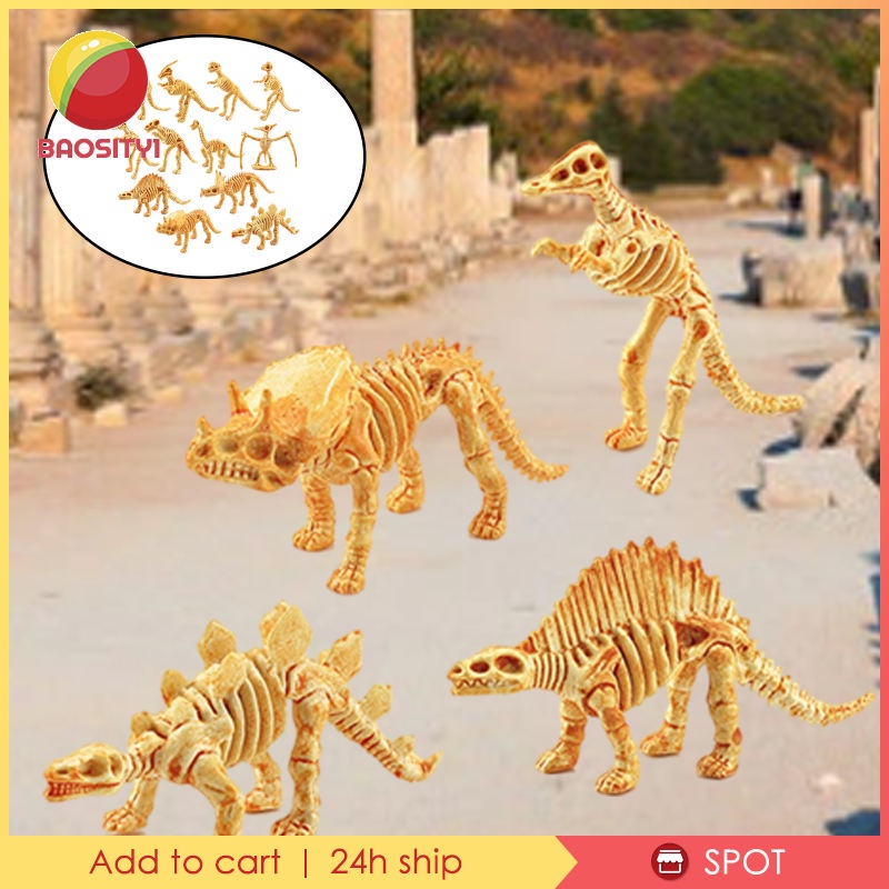 Set 12 mô hình xương khủng long đồ chơi cho bé