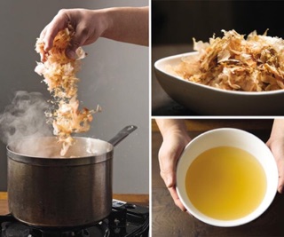 Cá bào tảo bẹ nấu dashi cho bé