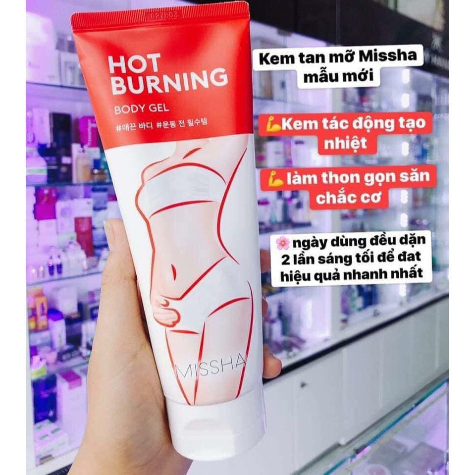 Kem Tan Mỡ Bụng Missha CHÍNH HÃNG Gel Tan Giảm Mỡ Bụng Đùi Eo Hiệu Quả Và An Toàn Missha Hot Burning Hàn Quốc