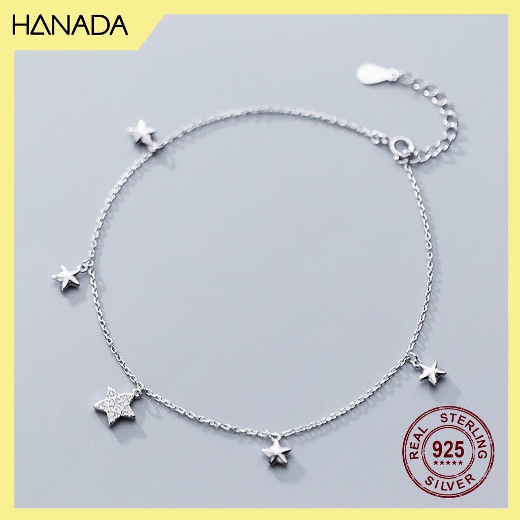 Lắc Chân Bạc 925 Hanada Ngôi Sao Đá 0674 H16