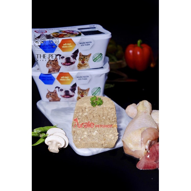 [ GÒ VẤP - SHIP HỎA TỐC ] PATE TƯƠI THE PET HỘP 1KG CHO CHÓ MÈO THƠM NGON NHIỀU VỊ