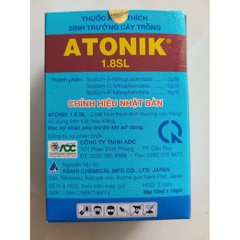 Thuốc kích thích sinh trưởng cây trồng Atonik 1.8SL gói 10ml