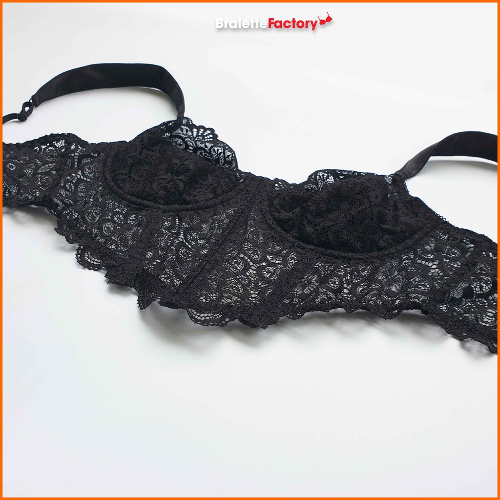 [Tặng mã 30k] Áo lót croptop BraletteFactory, áo lót ren mỏng sexy có gọng, mút lót, bralette hàng thiết kế [ mẫu N05] | BigBuy360 - bigbuy360.vn