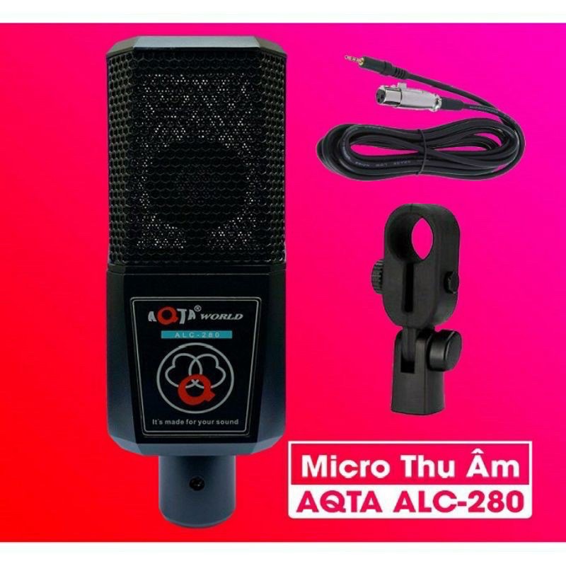 Combo Bộ Livestream Thu Âm Cao Cấp Sound Card H9 Bluetooth AUTOTUNE Mic ALC AQ280 Chân Kẹp Màng Lọc Đủ Phụ Kiện Kèm Theo