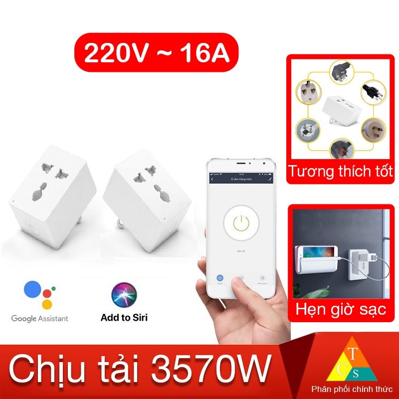 Ổ điện thông minh QCT kết nối Wifi nhà thông minh Smart Socket