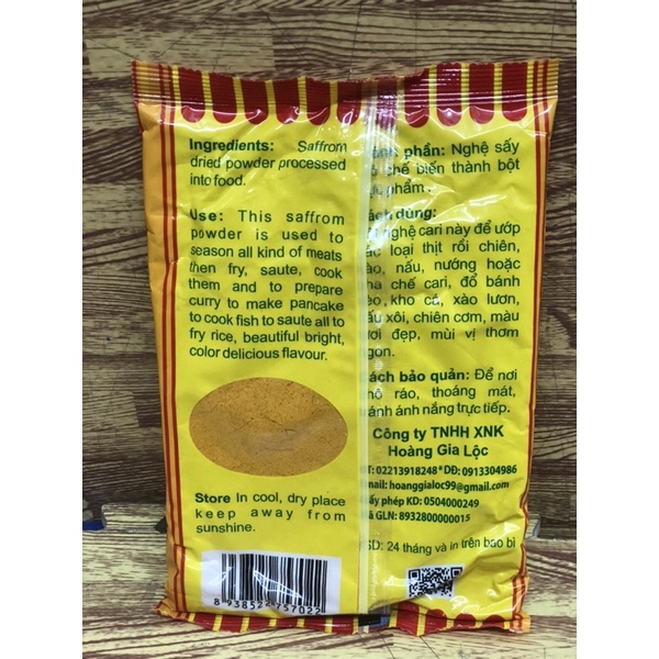 [GIÁ SỈ - FREESHIP] BỘT CARI NGHỆ HOÀNG THỊNH 400G