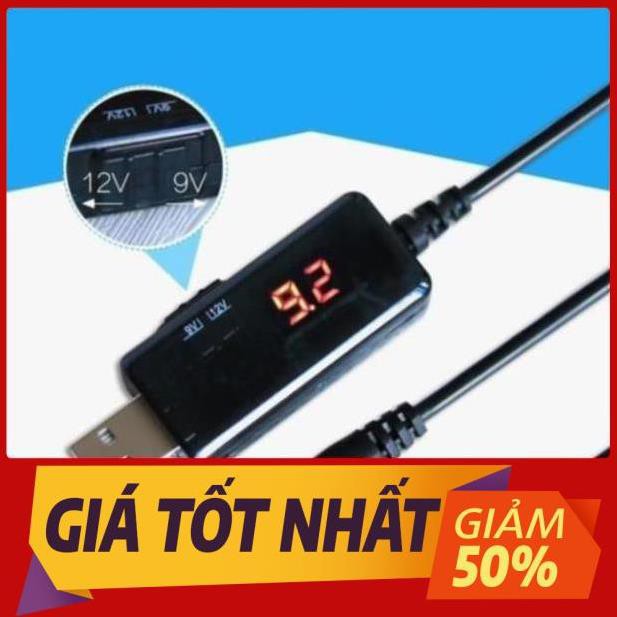 Cáp chuyển đổi điện áp từ cổng USB 5V sang 9V hoặc 12V màn hình LED