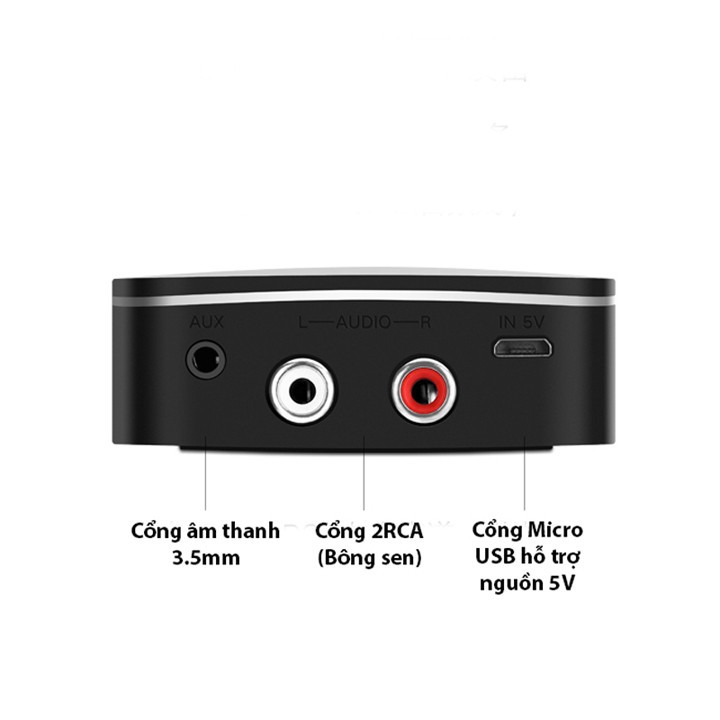 Bluetooth 5.0 Music Receiver Ugreen UG-30445 Thiết bị nhận Bluetooth cho Loa+Ampli