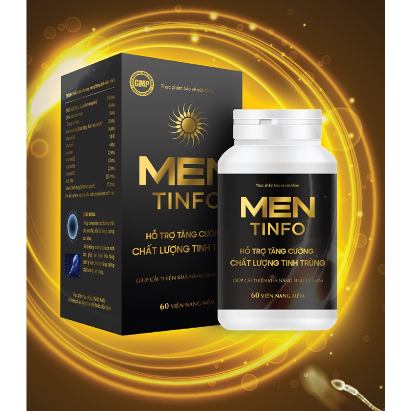 Men Tinfo - Hỗ trợ tăng chất lượng sinh sản cho nam giới, ngừa vô sinh nam