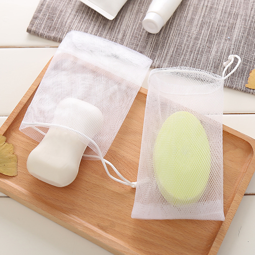 Túi lưới tạo bọt xà phòng/sữa rửa mặt tiện dụng