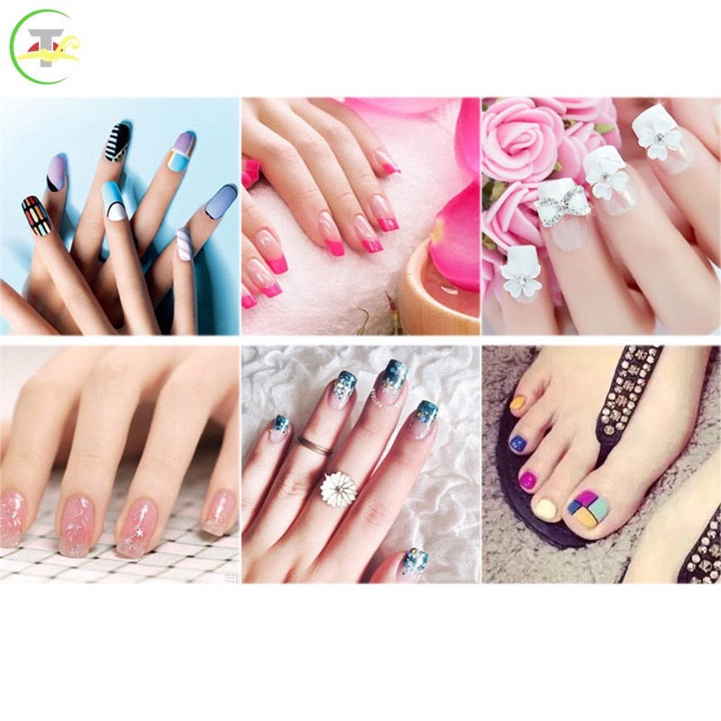 [Hàng mới về] Dũa móng tay 7 mặt nhiều màu sắc để làm móng nghệ thuật chuyên nghiệp