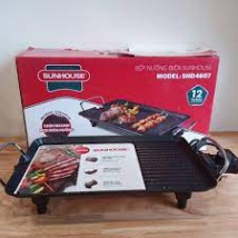 Bếp VỈ Nướng Điện BBQ Không Khói Chống Dính Sunhouse SHD4607 - Hàng chính hãng bảo hành 12 tháng