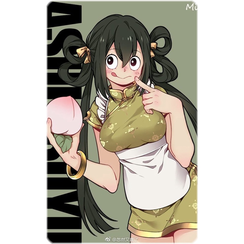 Ảnh card bo góc in hình BOKU NO HERO ACADEMIA ver ĐÀO PEACH - Học Viện Anh Hùng thẻ bo viền 5*8cm