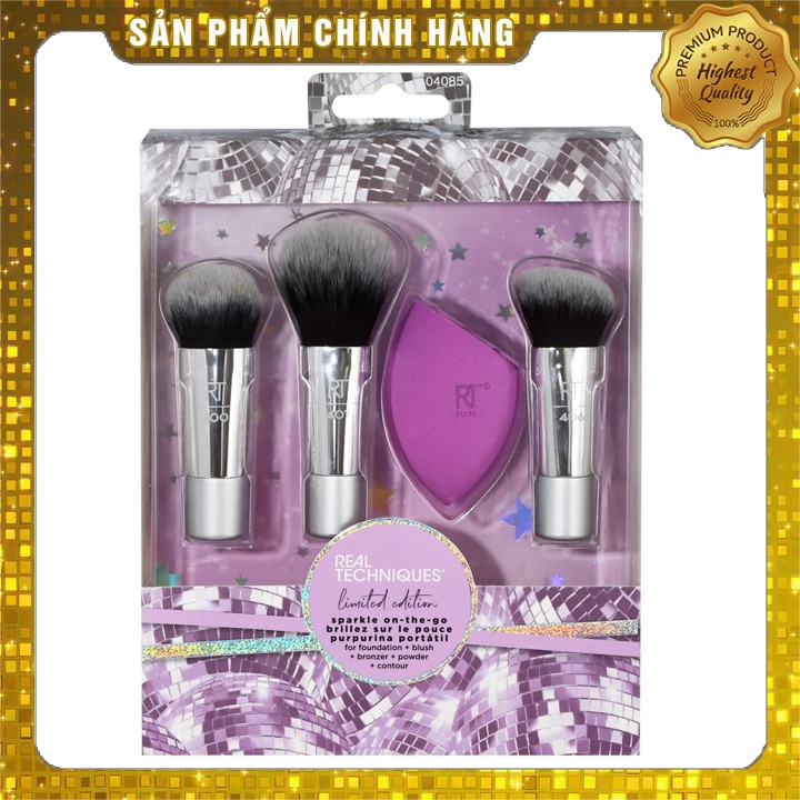 Bộ Cọ Trang Điểm Real Techniques Sparkle On The Go
