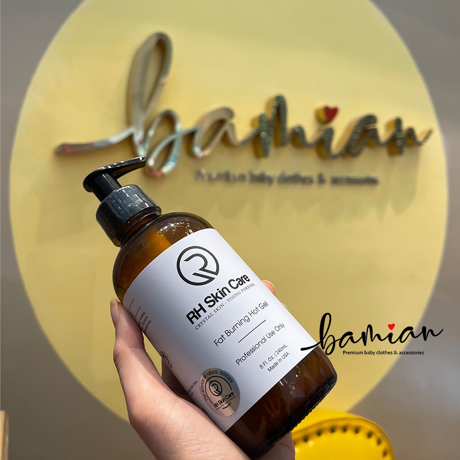 Gel tan mỡ RH Skin Care Fat burning hot gel giảm mỡ cân nặng nhanh an toàn 240ml USA