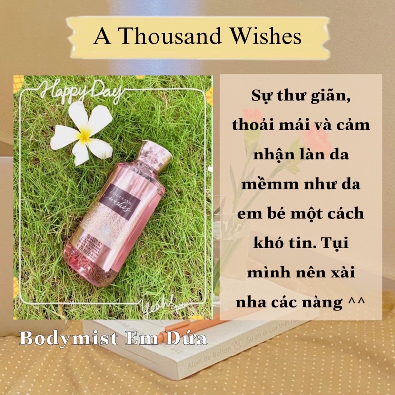[AUTH] Sữa tắm BBW - A Thousand Wishes