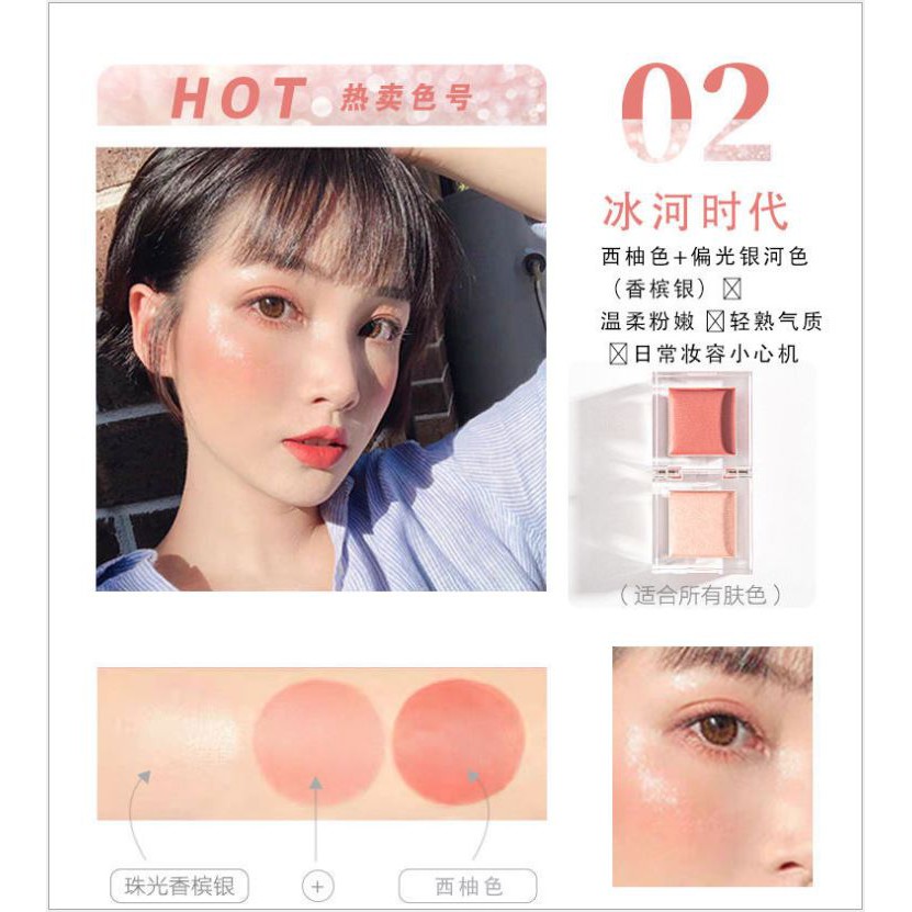 Phấn má và phấn bắt sáng Magic Casa dạng kem, bắt sáng nội địa trung F4 - Sammi Beauty