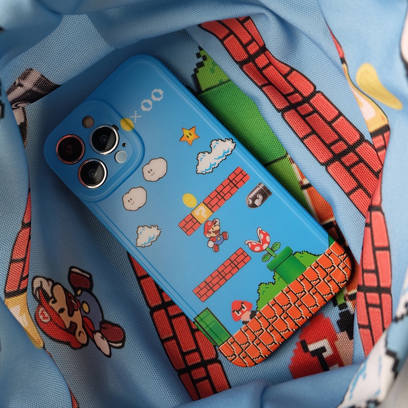 Ốp Điện Thoại Mềm In Hình Mario Cho iPhone 14 13 11 12 Pro Max Xs Max XR