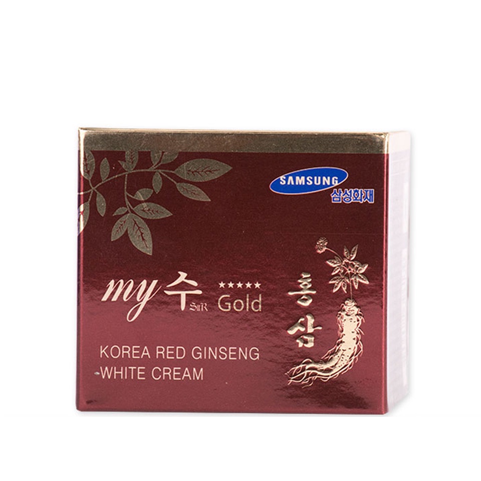 Kem sâm My Gold Korea Red Ginseng White Cream 50ml dưỡng trắng da Hàn Quốc