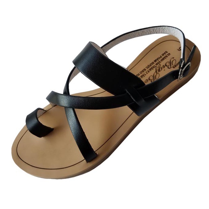 Giày Sandal Nữ Xỏ Ngón BIGBEN Da Bò Thật SDĐ65