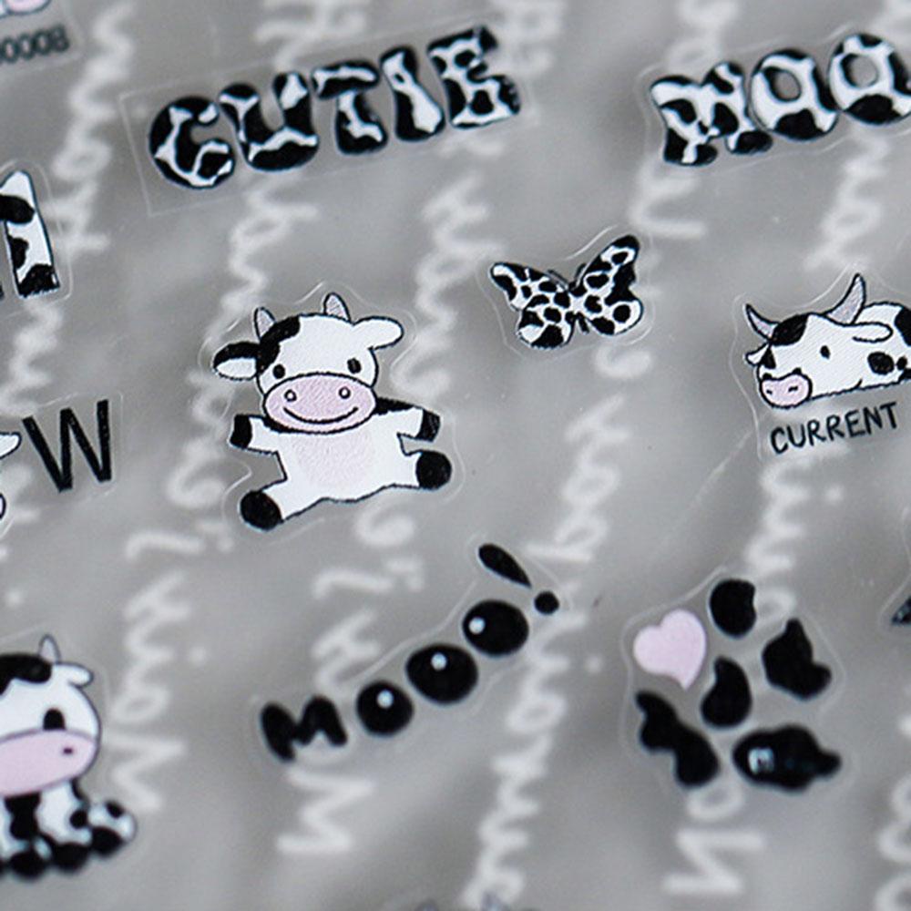 Miếng Dán Trang Trí Móng Tay 5D DIY Hình Bươm Bướm Xinh Xắn