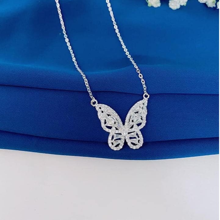 DÂY CHUYỀN NỮ BẠC TA - DC BƯỚM XINH