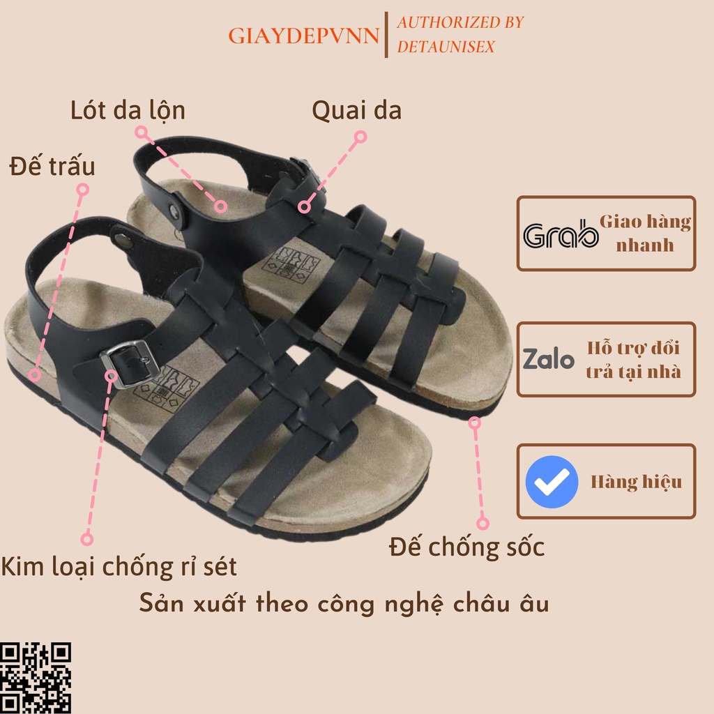 Giày Sandal Rọ Chiến Binh WARRIOR Nam Nữ ĐẾ TRẤU Cực Chất MÃ SATA41D - DÉP VĂN PHÒNG - DÉP HỌC SINH