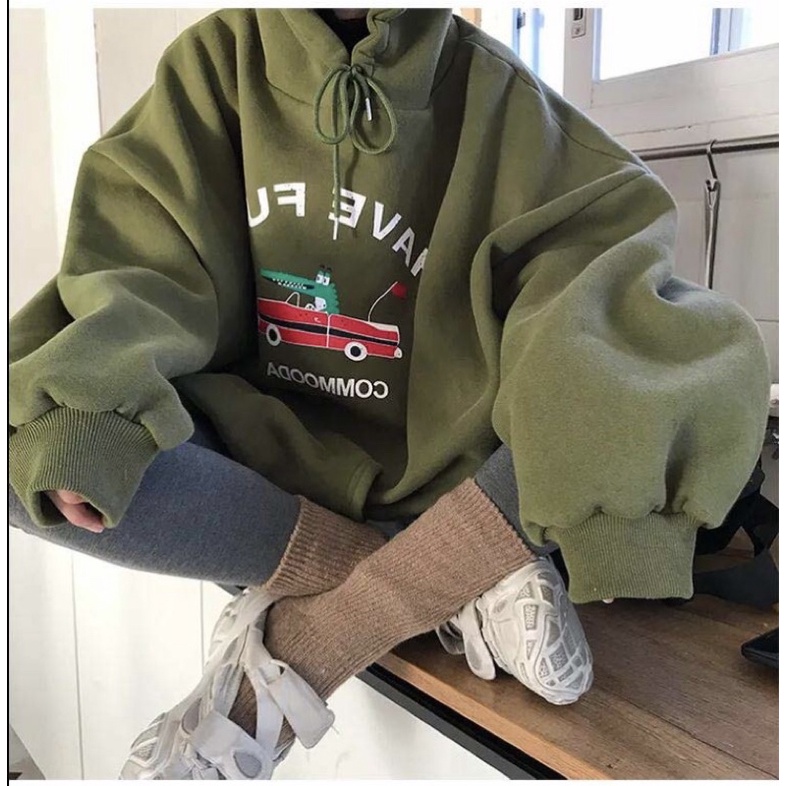 ÁO NỈ NỮ, ÁO HOODIE NỮ CÓ TÚI TRƯỚC, CHẤT VẢI DÀY DẶN FORM RỘNG (hàng có sẵn) | BigBuy360 - bigbuy360.vn