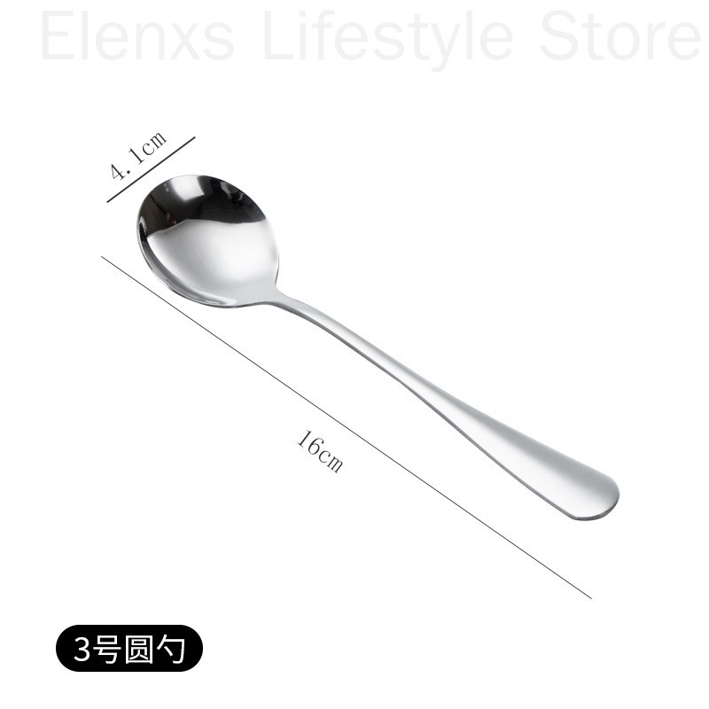 Muỗng múc canh cán dài làm từ thép không gỉ bền bỉ chuyên dụng