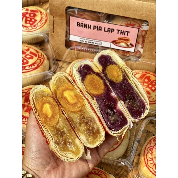 Bánh Pía Lột Da Trứng Muối - Bánh Tiều Nhân  - Ít Ngọt Thơm Ngon