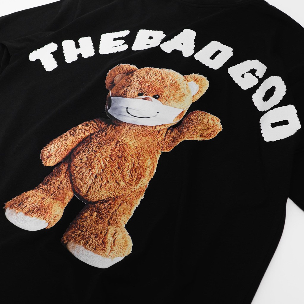 Áo thun tay lỡ The Bad God Teddy Mask | BigBuy360 - bigbuy360.vn