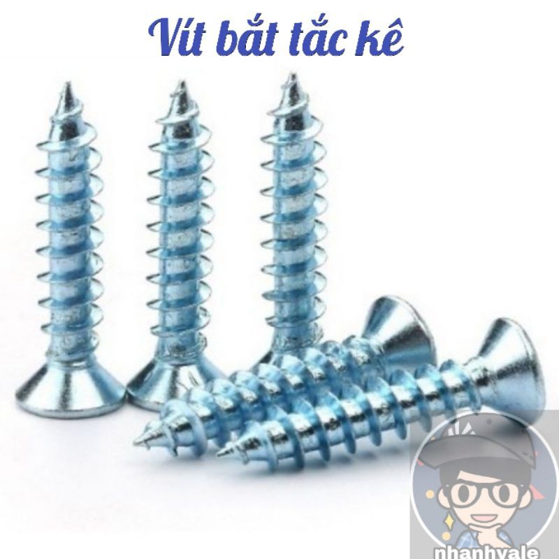 [Bán lẻ theo 100g] Vít bắt tắc kê nhựa 2F 3F 4F 5F 6F 7F