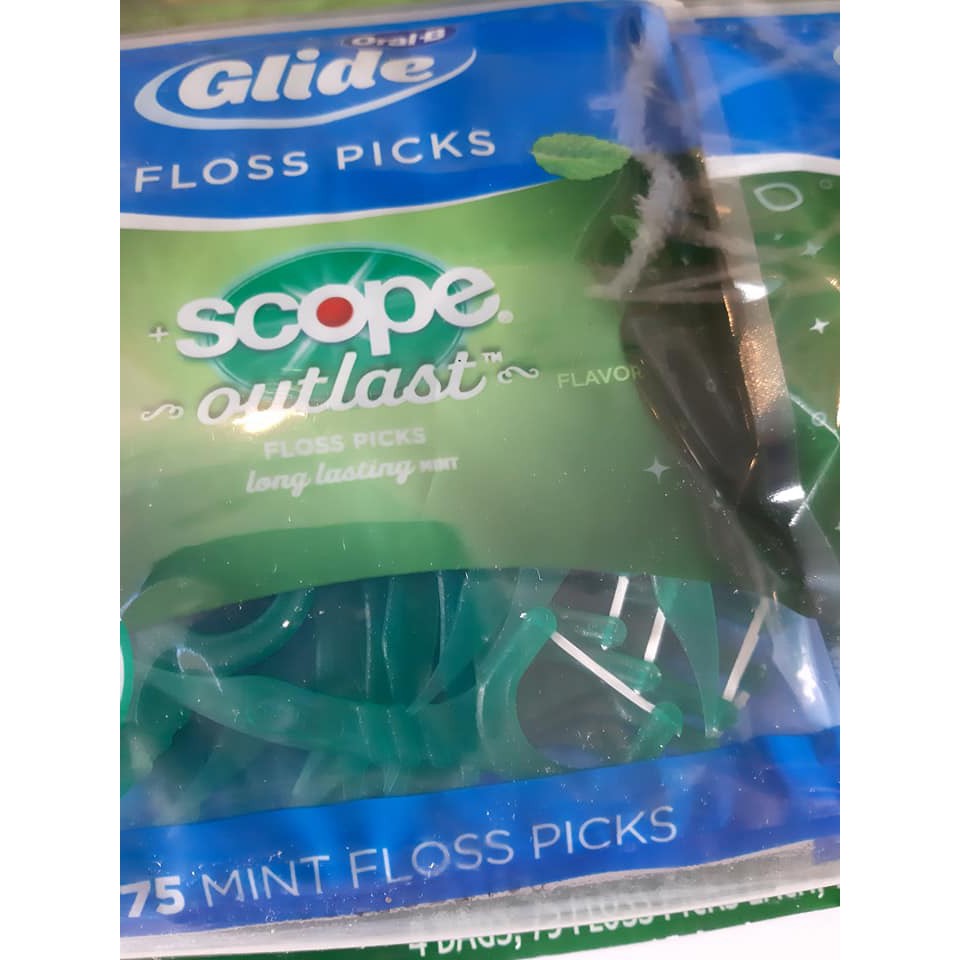 TĂM XĨA RĂNG CHỈ CÂY CHUYÊN DÙNG NHA KHOA DenTek NHẬP MỸ  BỊCH 150 CÂY - DenTek Triple Clean Floss Pick