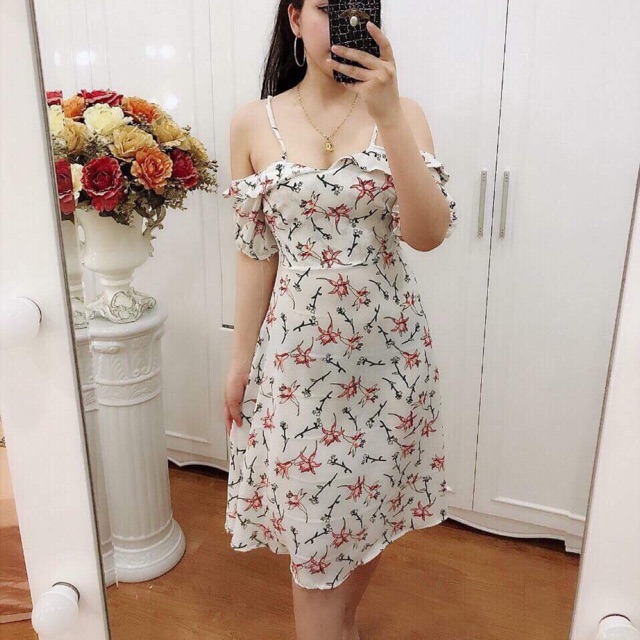 ĐẦM TRỄ VAI HOA - COMBO 3