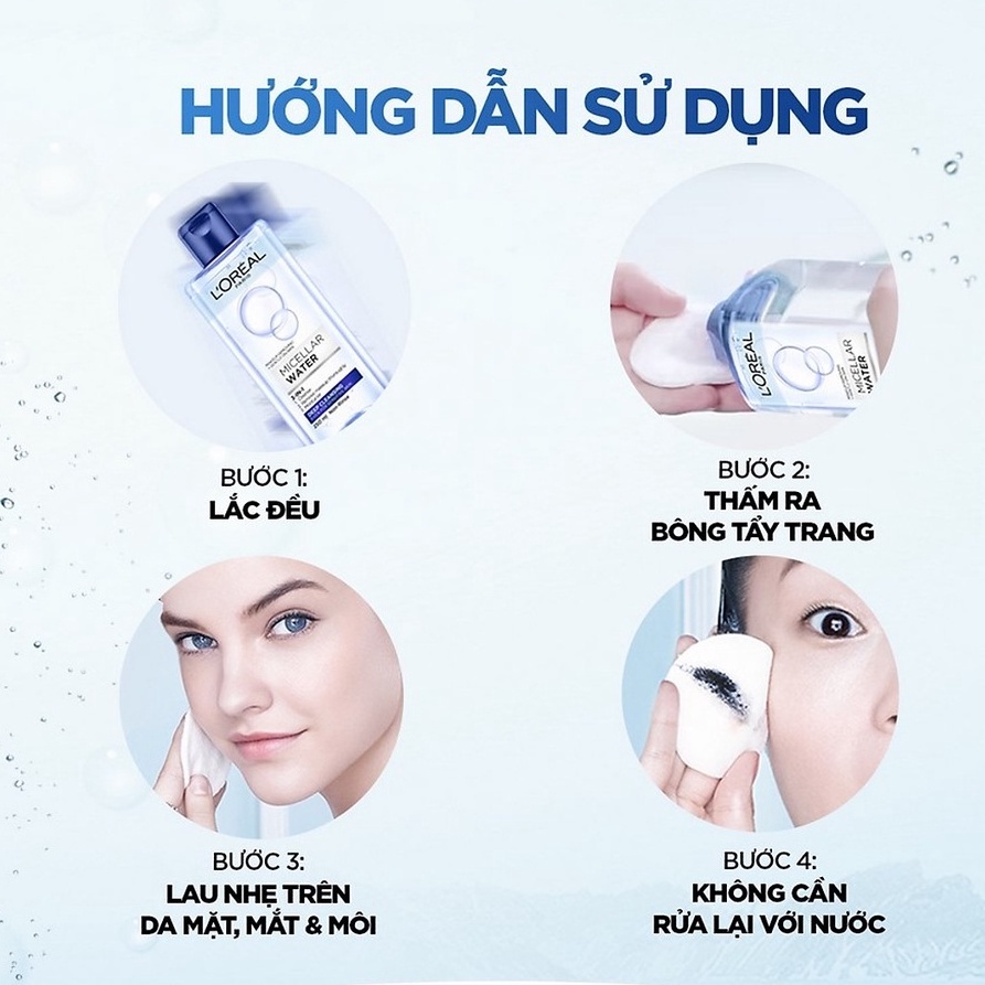Nước tẩy trang Loreal L'Oreal Paris Micellar Water 400ml