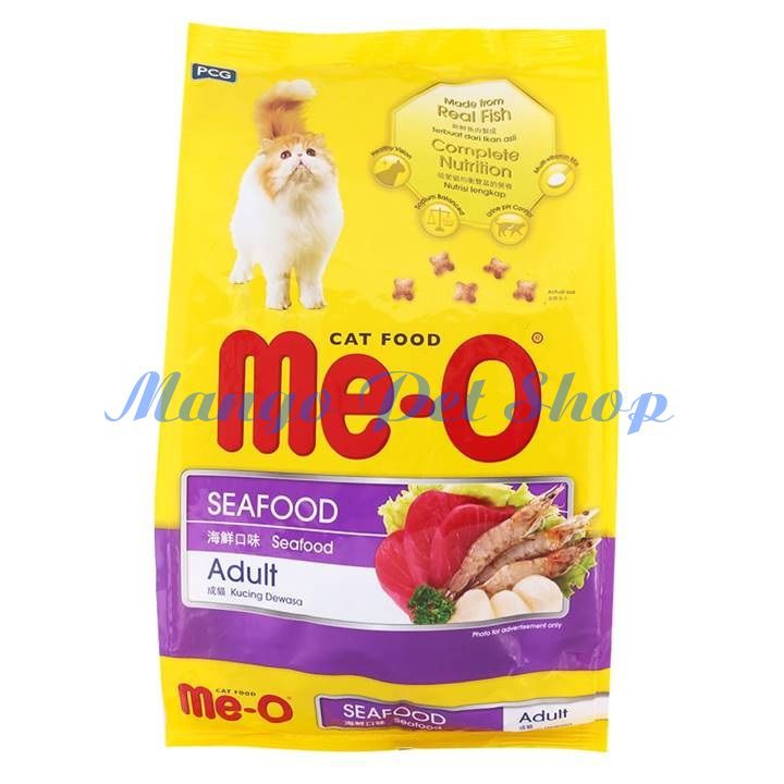  Thức Ăn Cho Mèo Lớn Me-O Vị Hải Sản 1.2Kg