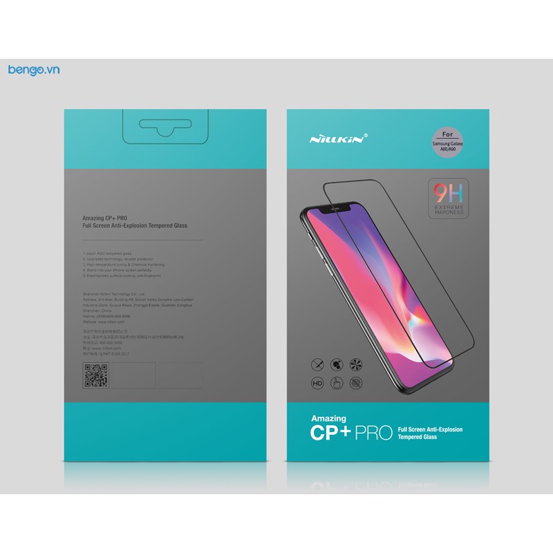 Dán cường lực Samsung Galaxy A80/A90 Nillkin CP+ Pro Full keo màn hình