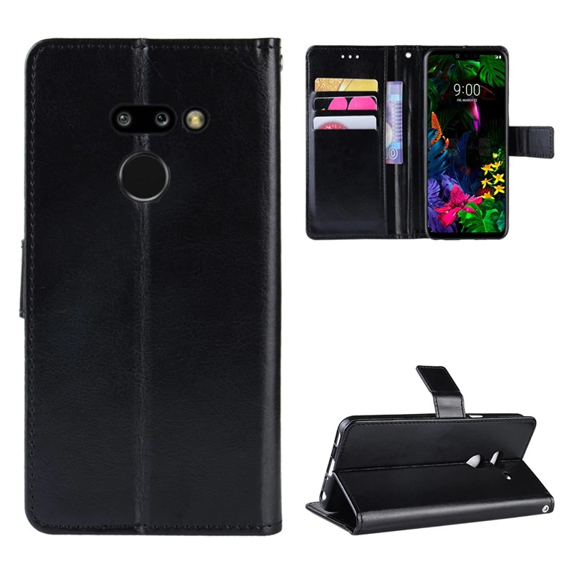 Bao da điện thoại nắp gập kiểu ví kết hợp silicon bảo vệ dành cho LG G8 G8S G8X ThinQ