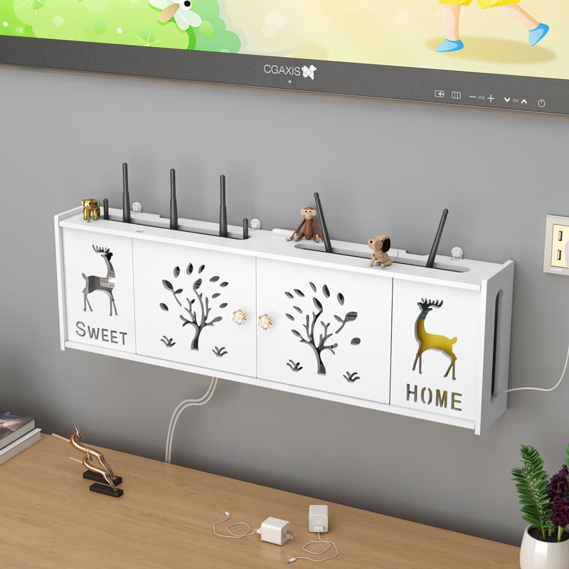 Hộp Đựng Bộ Định Tuyến WiFi Gắn Tường Không Dây Tiện Dụng