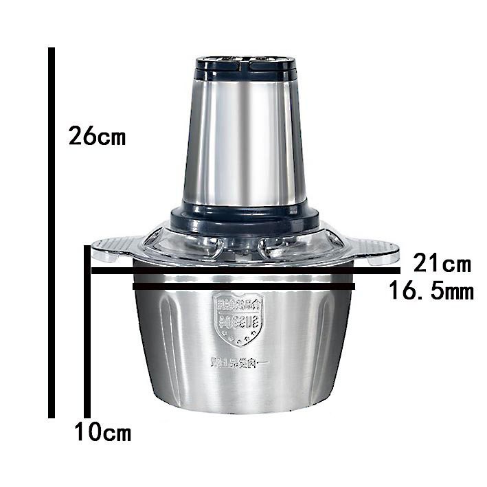 Máy xay thịt INOX YOICE 300W dung tích cối 2L, 4 lưỡi dao sắc bén xay nhuyễn thịt làm giò chả, dễ dàng tháo lắp vệ sinh