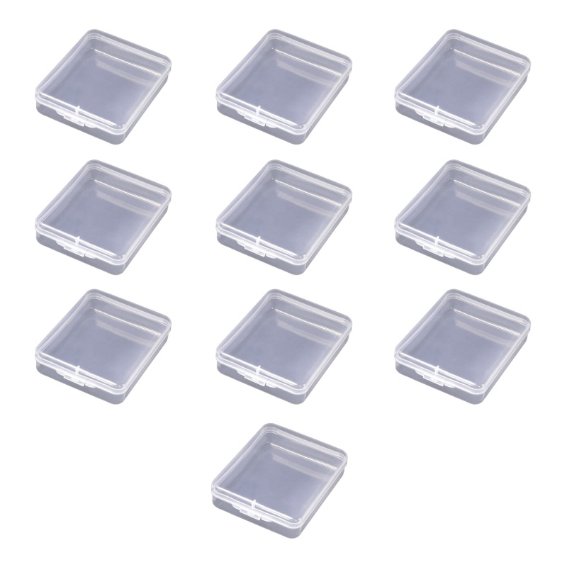 Set 10 Hộp Nhựa Trong Suốt Đựng Trang Sức Tiện Dụng