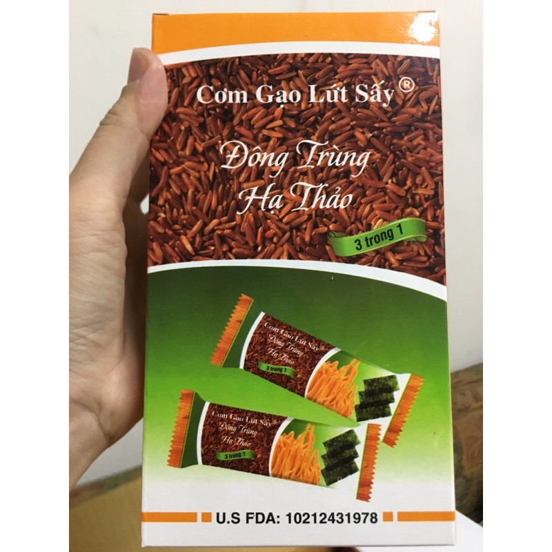 Cơm gạo lứt sấy Đông trùng hạ thảo 3in1