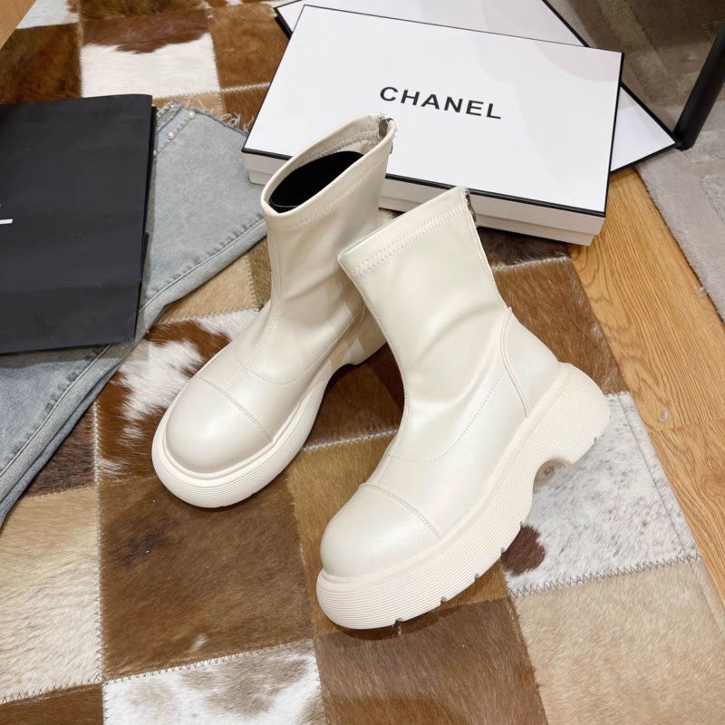 Bốt nữ đế bánh mì cổ lỡ (mã F06- trơn) | BigBuy360 - bigbuy360.vn