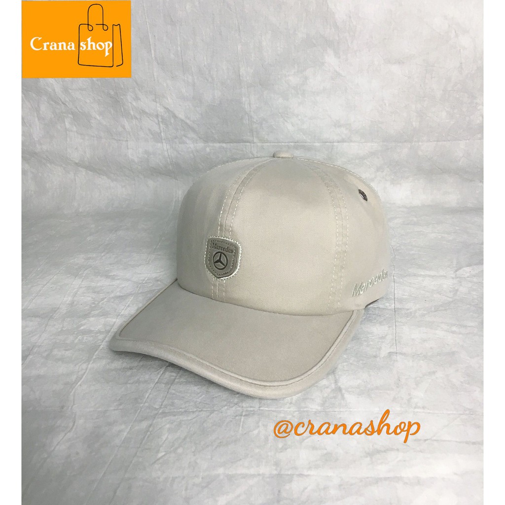 Mũ Lưỡi Trai - Nón Kết Logo Mercedes - Hàng Cao Cấp, Free size cho nam nữ