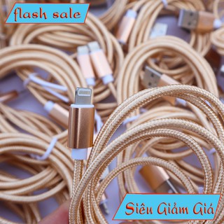 ( Flash Sale ) Dây Cáp Sạc iphone Bọc Dù Siêu Bền