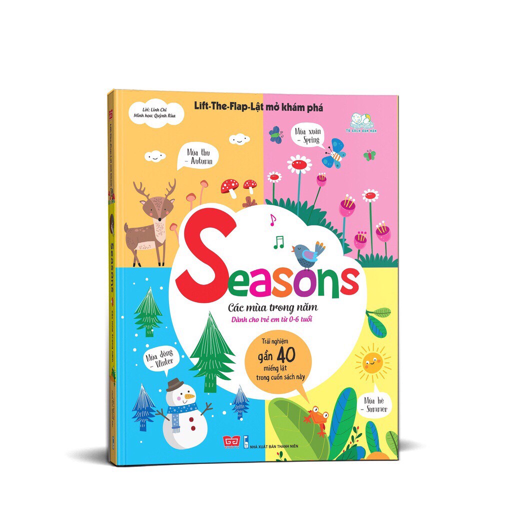 SÁCH - Lift-The-Flap-Lật mở khám phá - Seasons - Các mùa trong năm