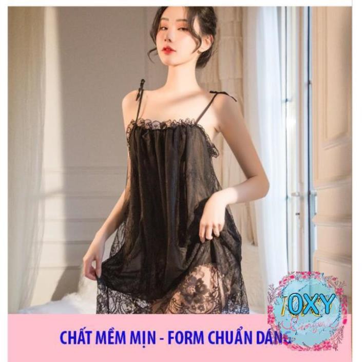 [ SIÊU PHẨM - LOẠI I] ♥Ảnh Thật♥4 màu Váy Ngủ Xuyên Thấu B1023 Đầm Công Chúa Voan Ren Cao Cấp Quảng Châu | BigBuy360 - bigbuy360.vn