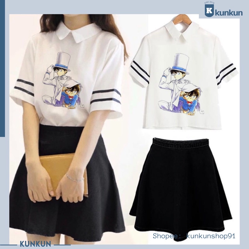 Set Áo Váy Thám Tử Lừng Danh Conan