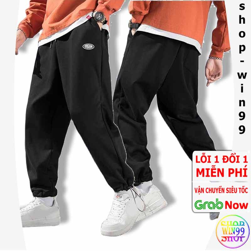 [ FREESHIP ] Quần ỐNG RỘNG TRƠN Nam Nữ Unisex CÓ THỂ XUÔNG HOẶC THỤNG DREAM