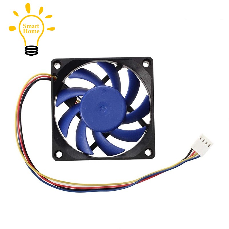 Quạt tản nhiệt 12V DC 32 70mm 4-Pin màu xanh và đen